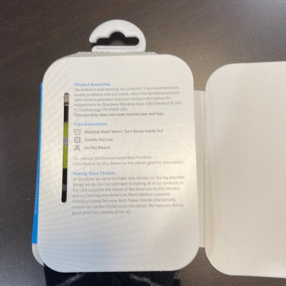 Goodhew Tempest Knee High Merino Socks - in black. - Picture 6 of 7